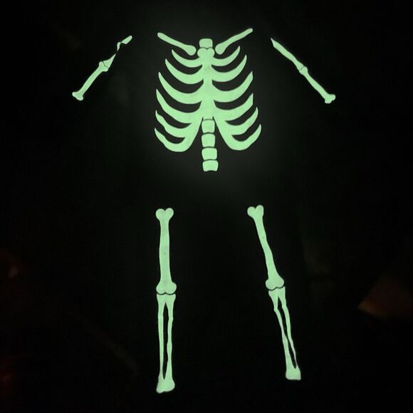 Old Navy Baby Skeleton Pajama Set 6–12M Glow Halloween NWT 2012 Release - Picture 8 of 11